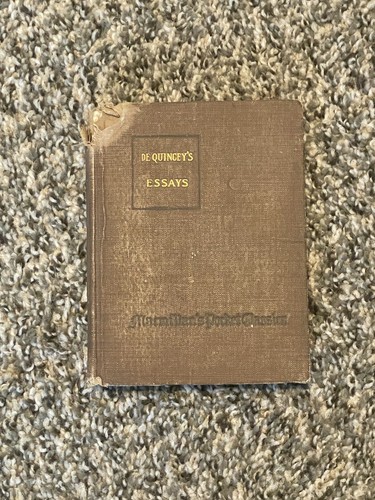 Vintage quincey essays - vintage, quincey’s